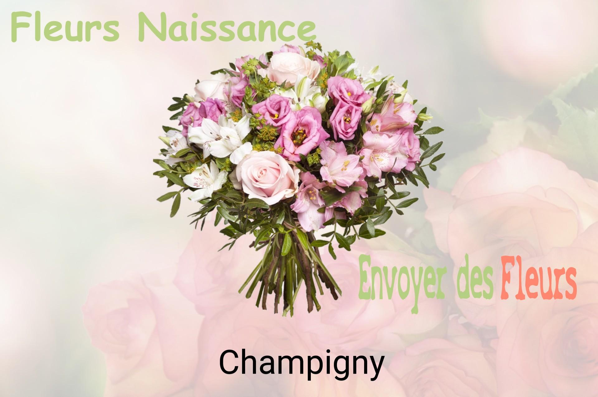 Bouquet de fleurs de naissance livré à Champigny